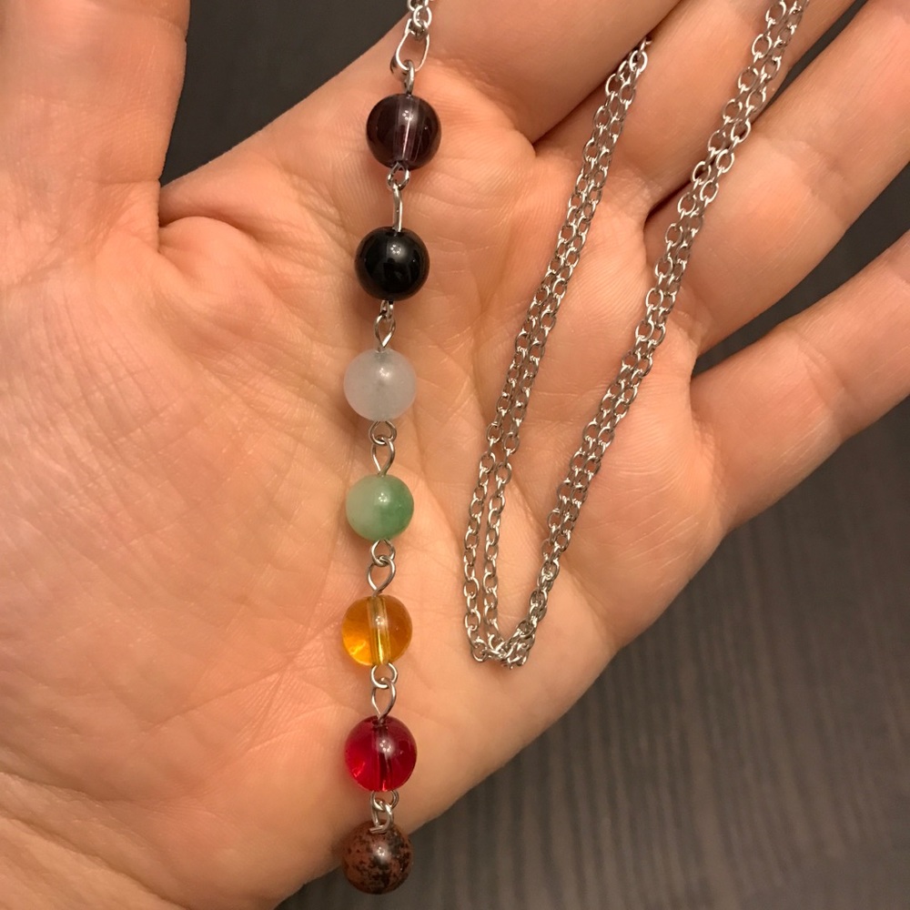 NEW!💙💎🌈CHAKRA!🌈RAINBOW🌈NECKLACE!🌈💎💙LOVE!🌈 - Picture 4 of 13